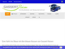 Tablet Screenshot of gassert-reisen.de